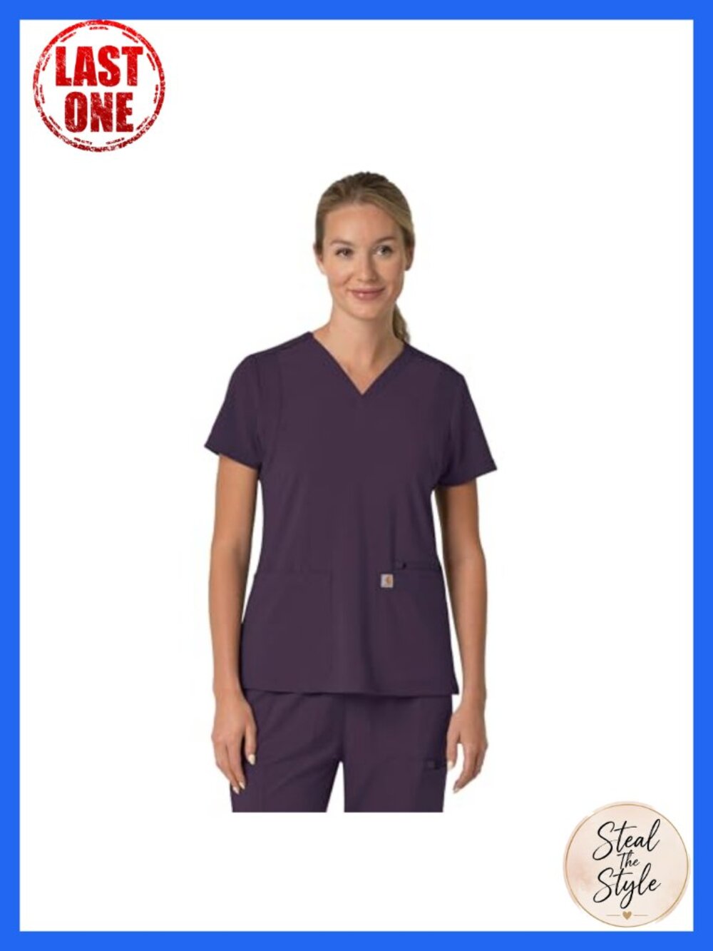 Force Cross-Flex V-Neck Scrub Top Medical Nurse Doctor Workwear